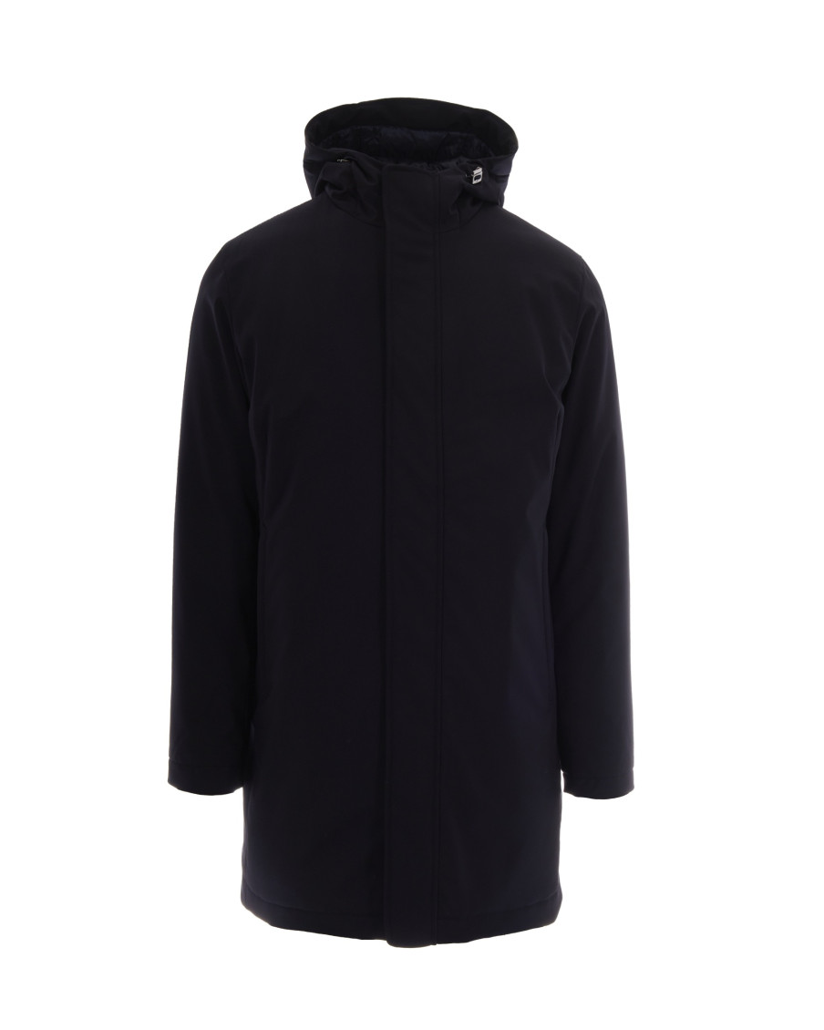 Herno - hooded padded mid length jacket coat