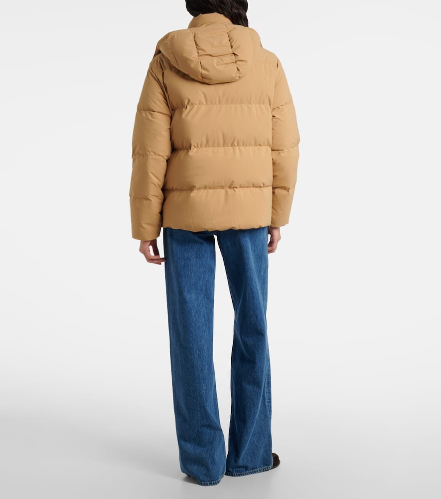 Quilted down jacket