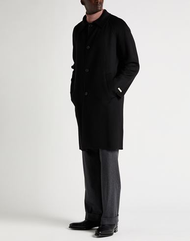 Paltò Man Coat Black Size 42 Wool, Nylon