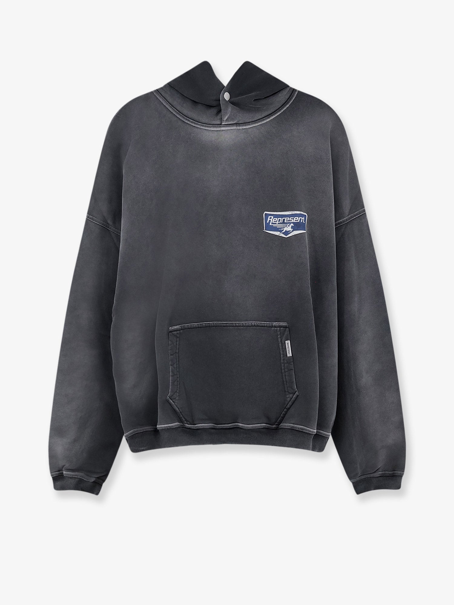 Hooded Cotton Sweatshirt — Gray