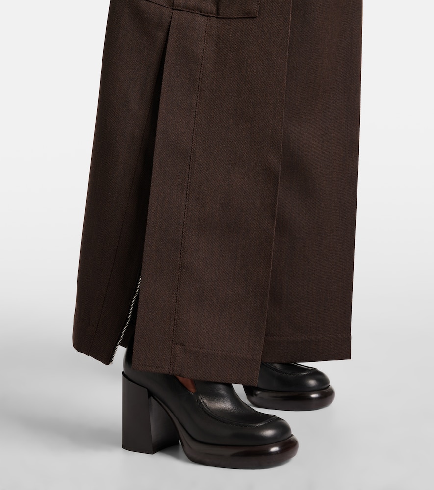 Wool cargo pants