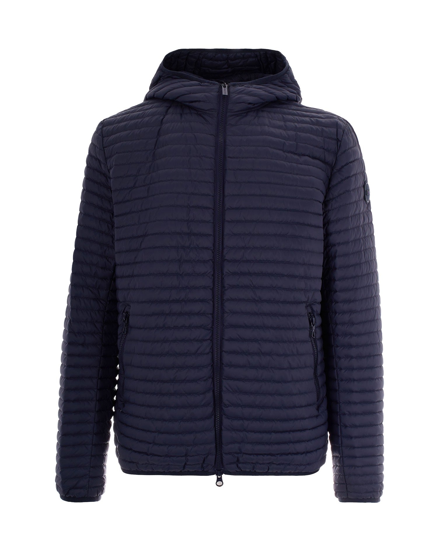 Quilted Duck Down Down Jacket — Navy
