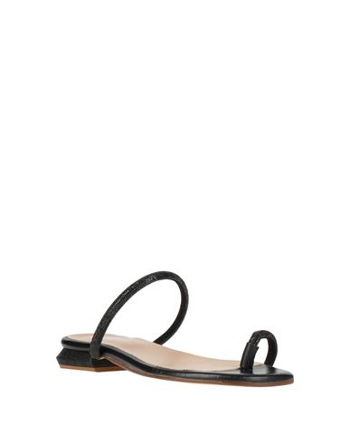 Nila & Nila Woman Thong sandal Black Size 10 Textile fibers