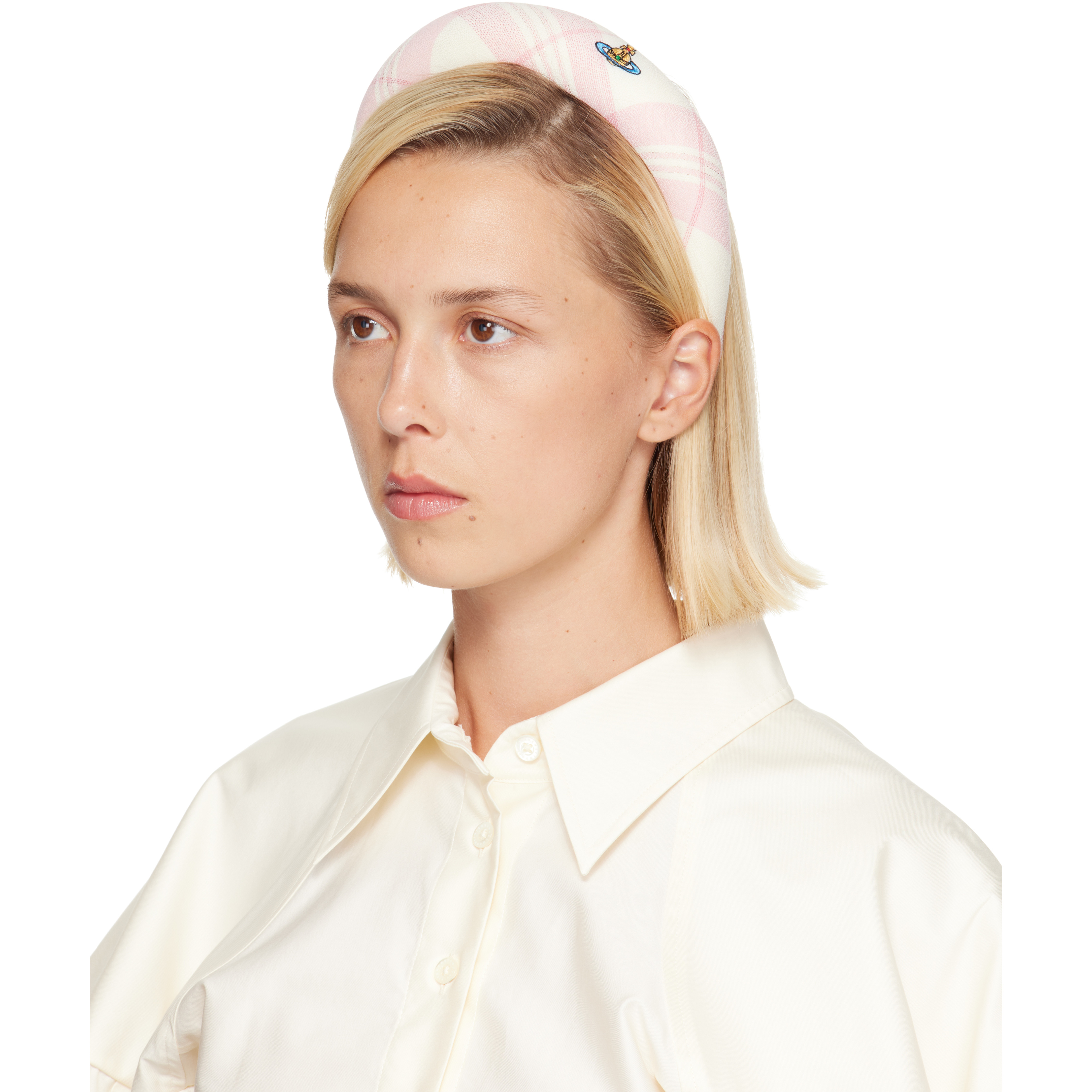 Off-White & Pink Wide Headband