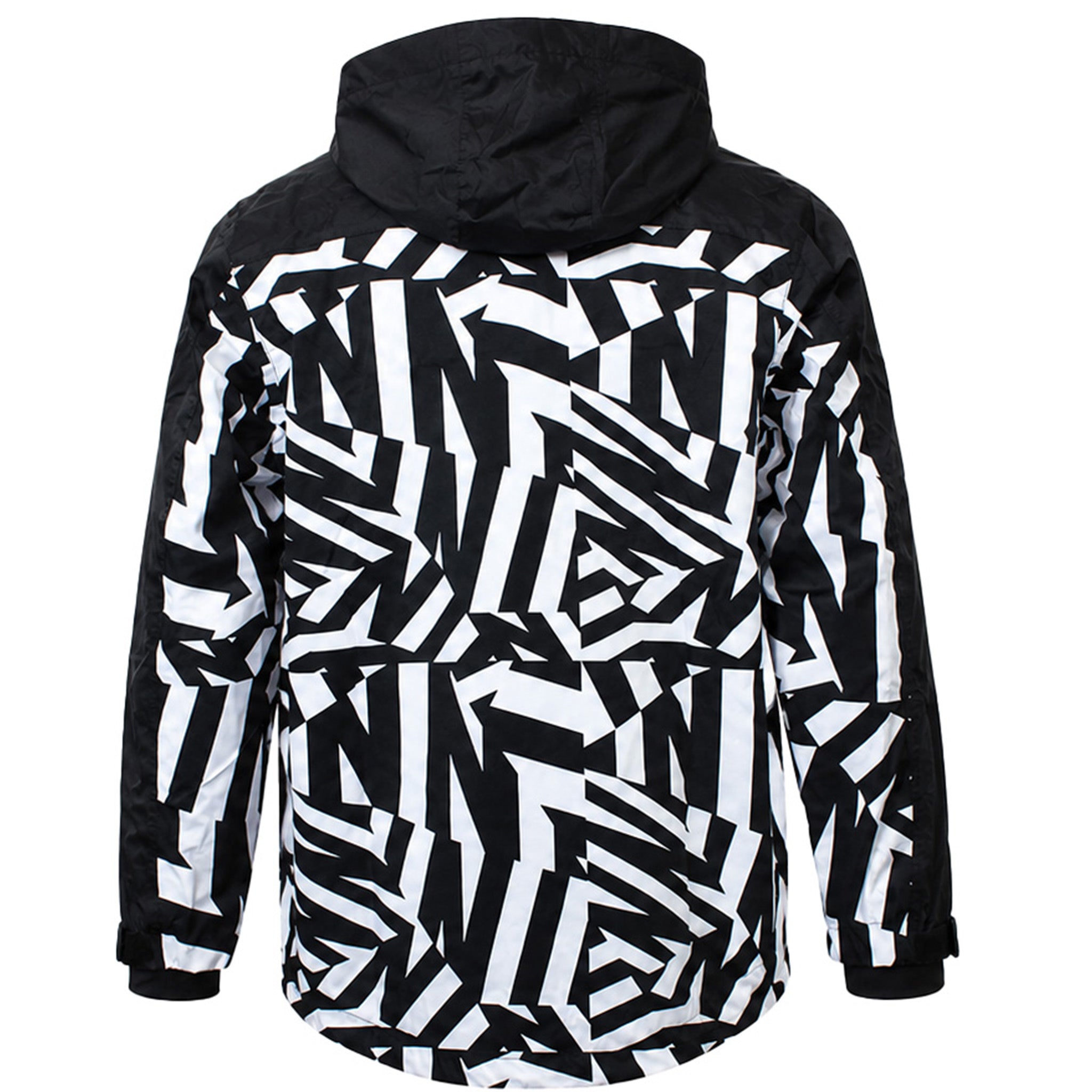 Nautica Ghost Oh Mens Black/White Jacket Cotton - Mediu