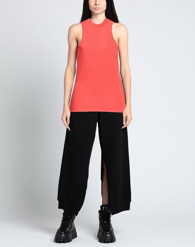 Woman Top Orange Size L Viscose, Polyamide