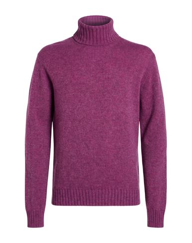 Man Turtleneck Mauve Size XS Virgin Wool