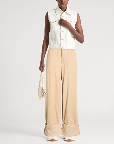 Woman Pants Sand Size 4 Organic cotton, Recycled cotton