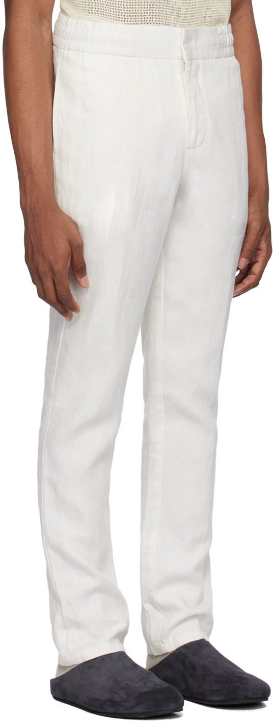 Orlebar Brown White Cornell Trousers