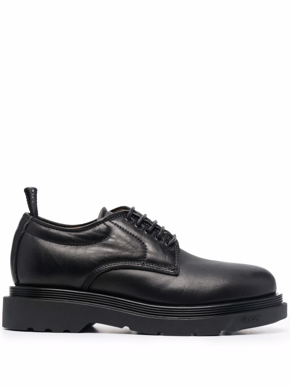 Leather derby shoes - Black