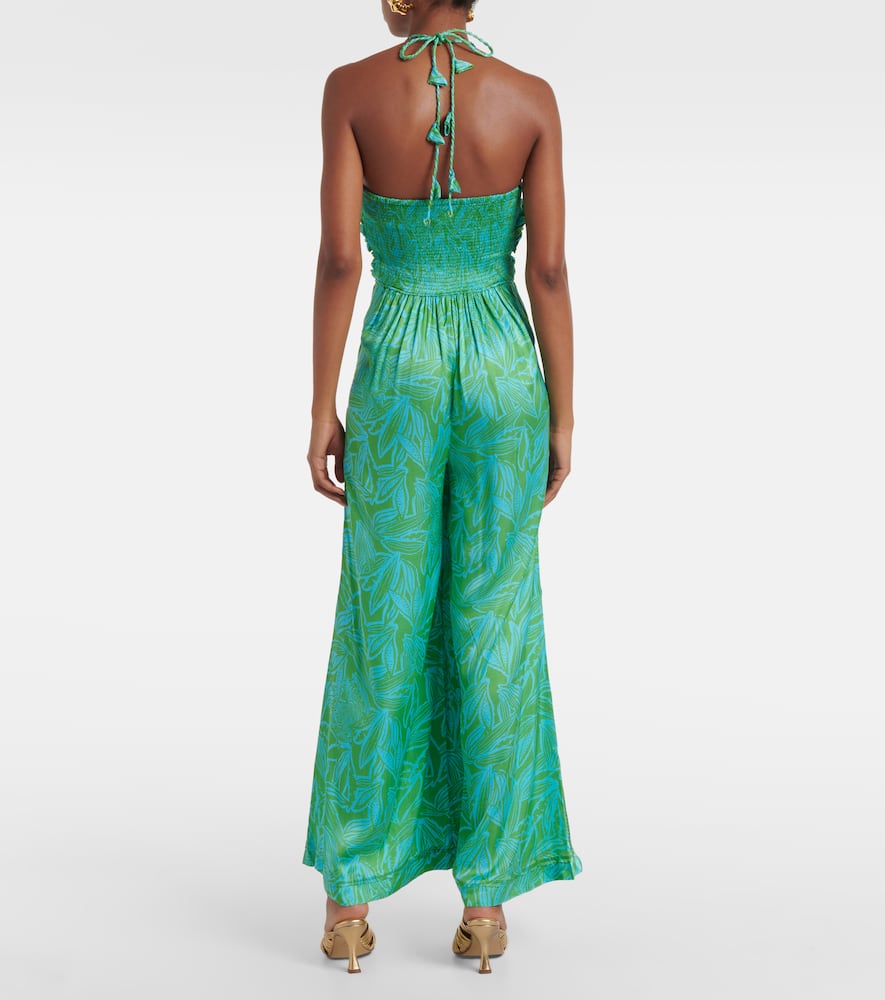 Claudia printed halterneck jumpsuit