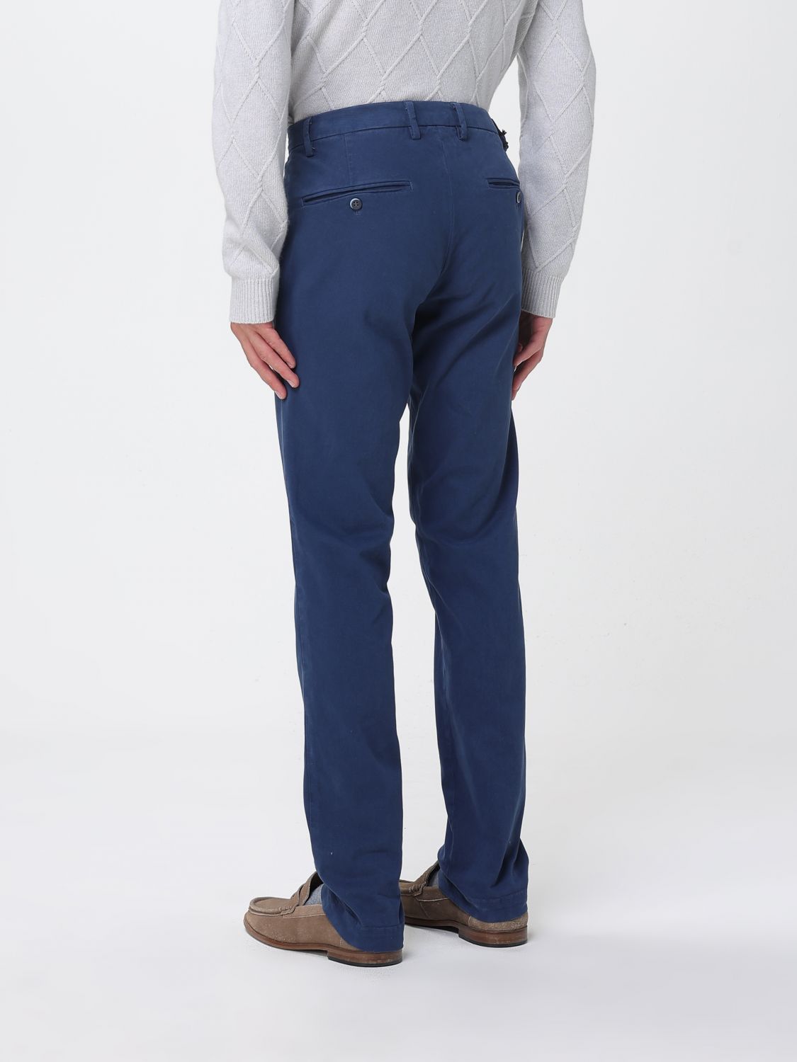 Pants Men color Gnawed Blue