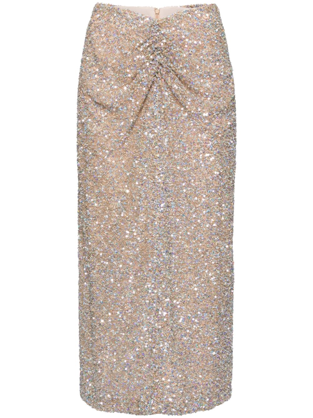 Sequinned skirt - Gold