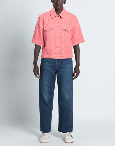 Jacob Cohёn Woman Denim outerwear Coral Size 2 Cotton, Polyester