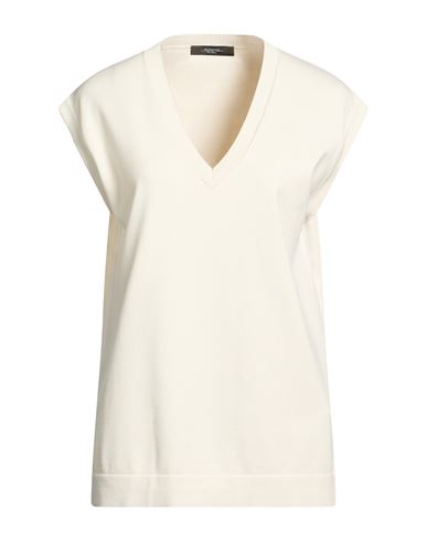 Woman Sweater Cream Size M Viscose, Polyester