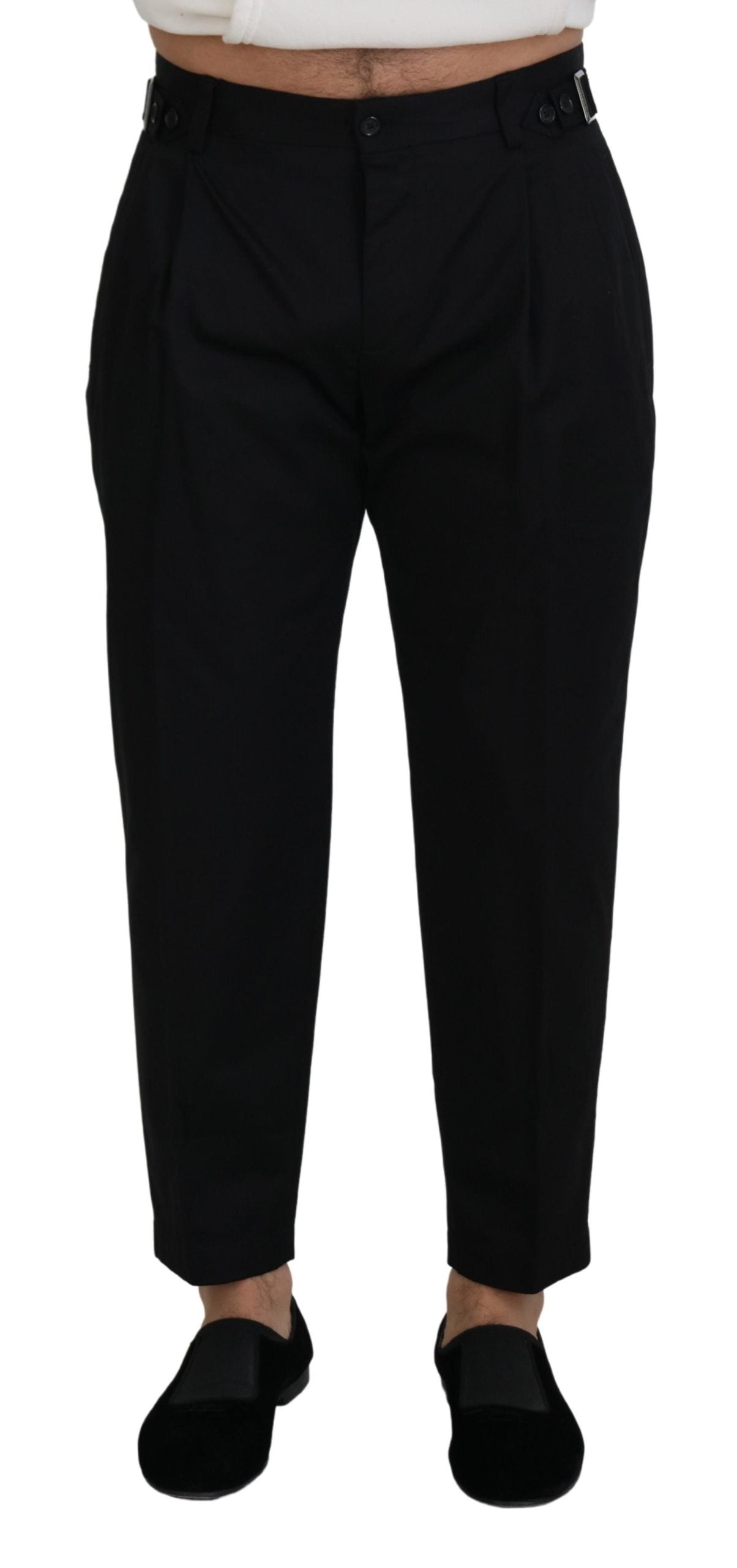 Cotton-Elastane Chino — Black