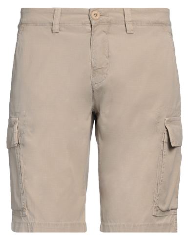 Man Shorts & Bermuda Shorts Beige Size 32 Cotton, Elastane