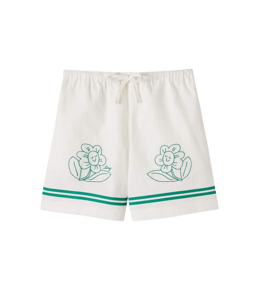 Daisies linen shorts