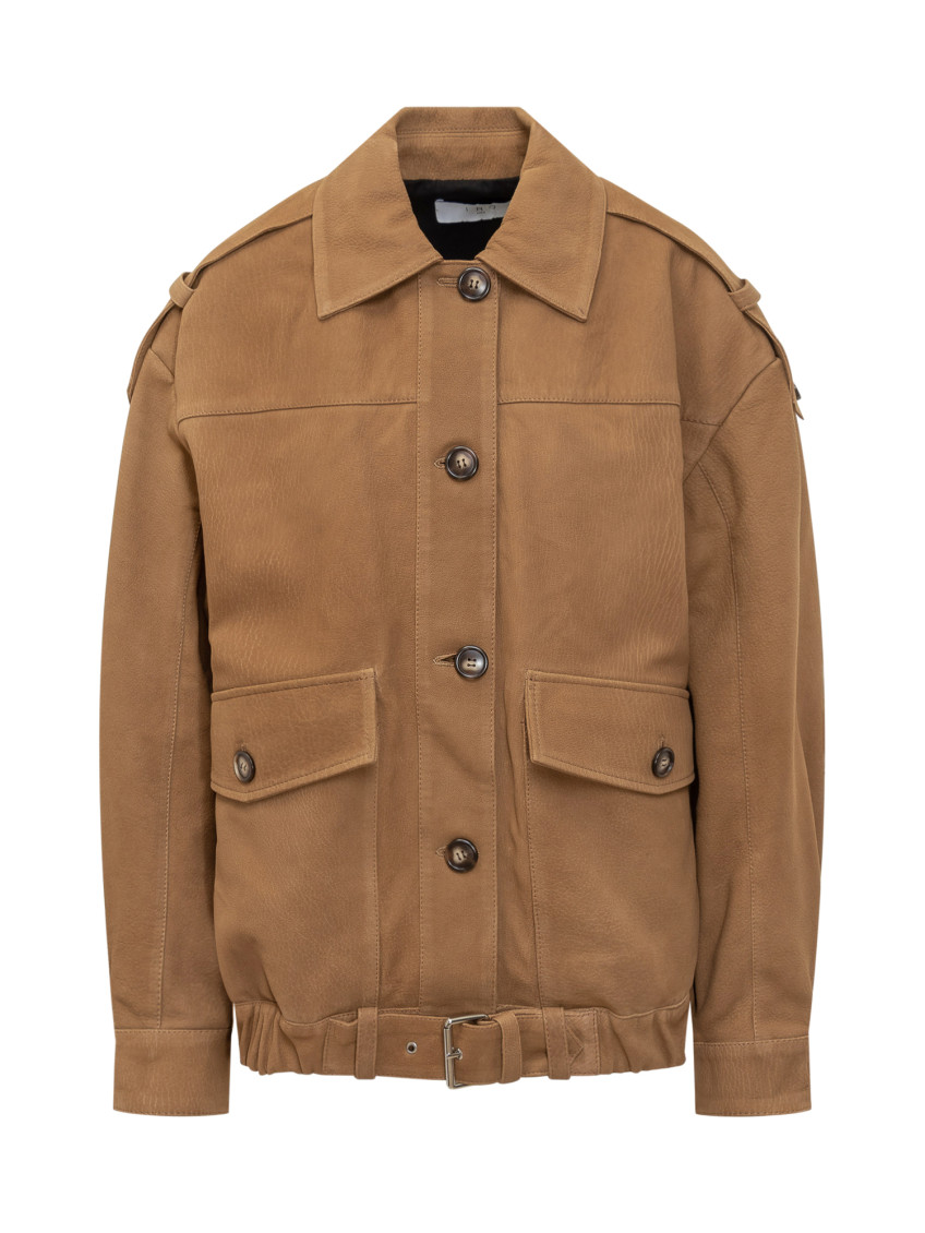 Brown Shirt Collar Jacket
