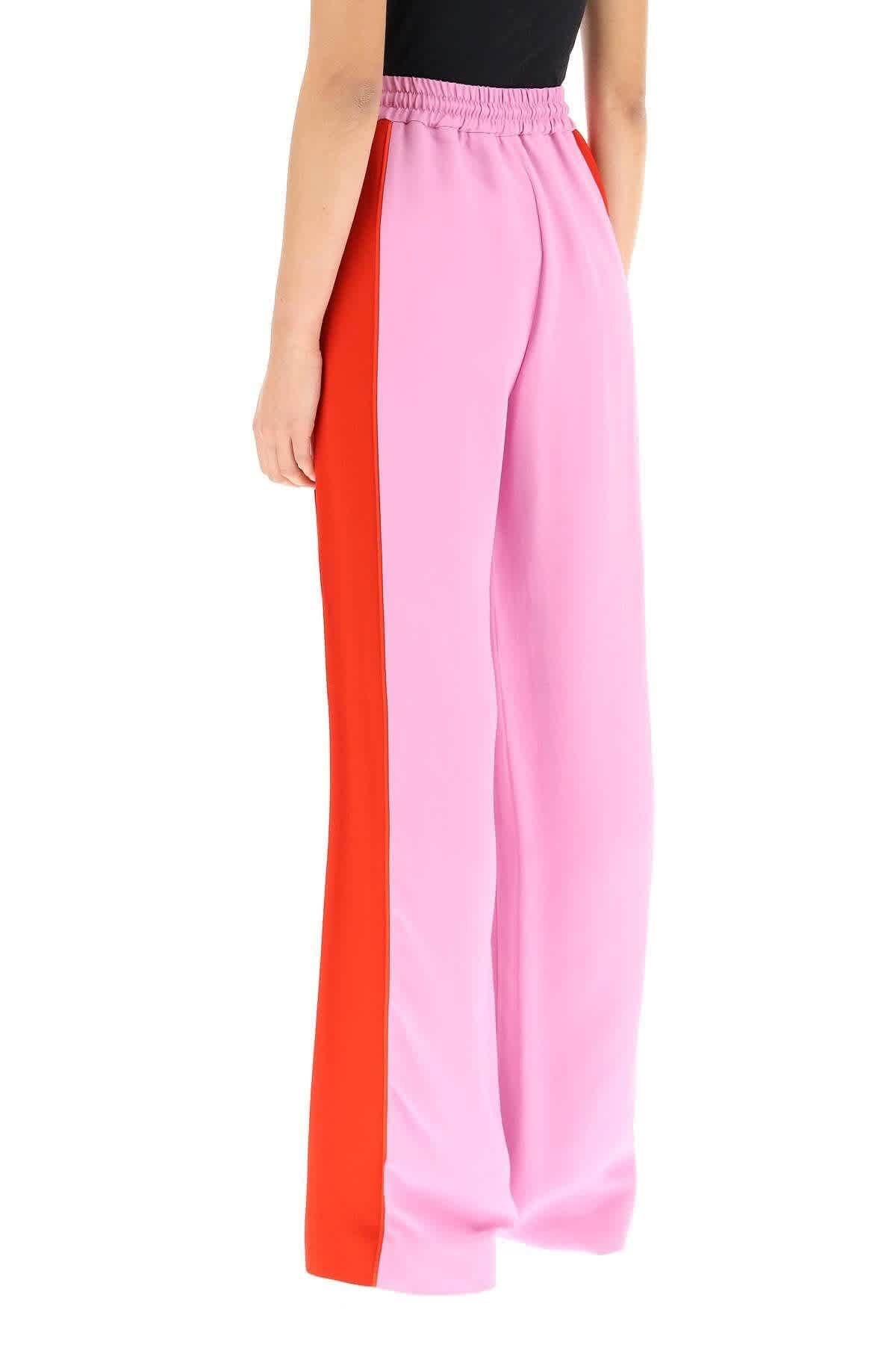Side-Stripe Wide-Leg Track Pants
