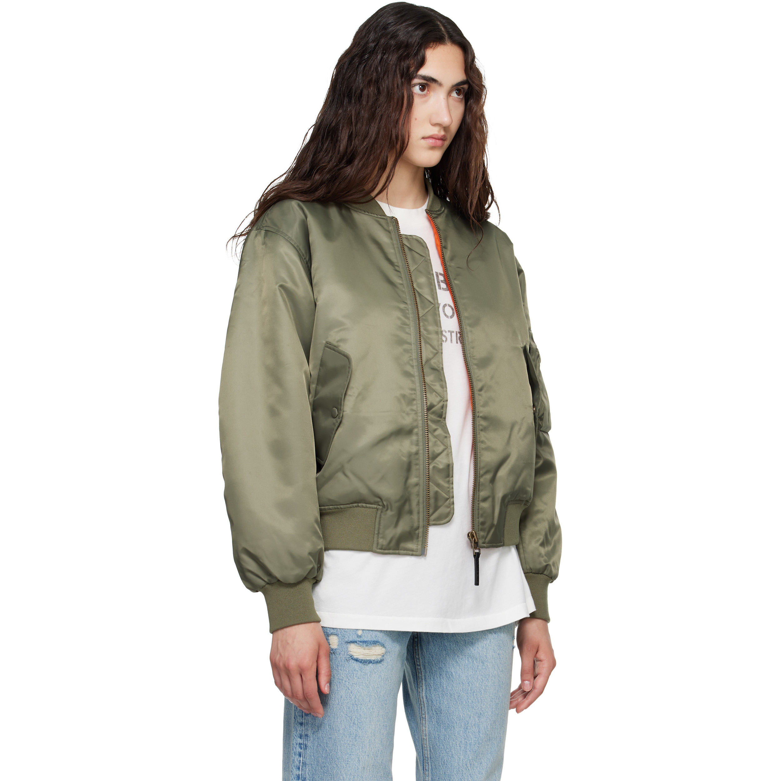 Khaki Leon Bomber Jacket