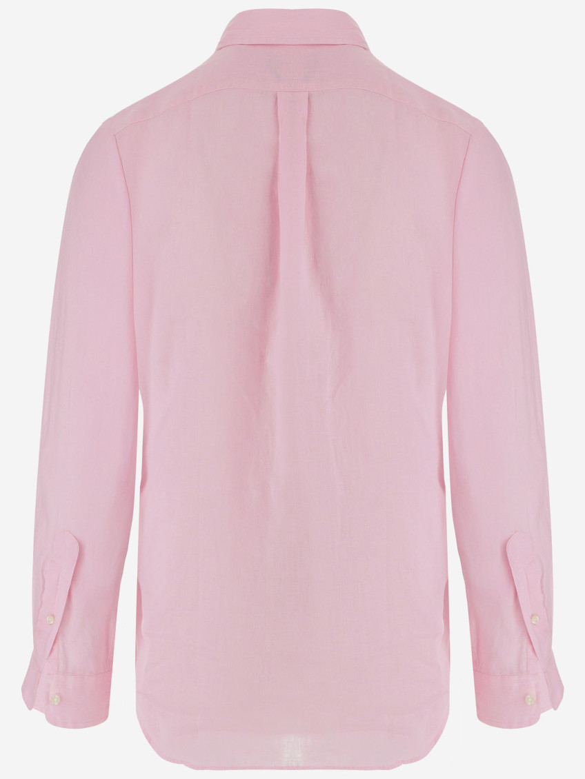 Pink linen shirt