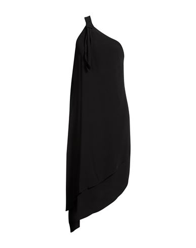 Woman Midi dress Black Size 6 Acetate, Silk