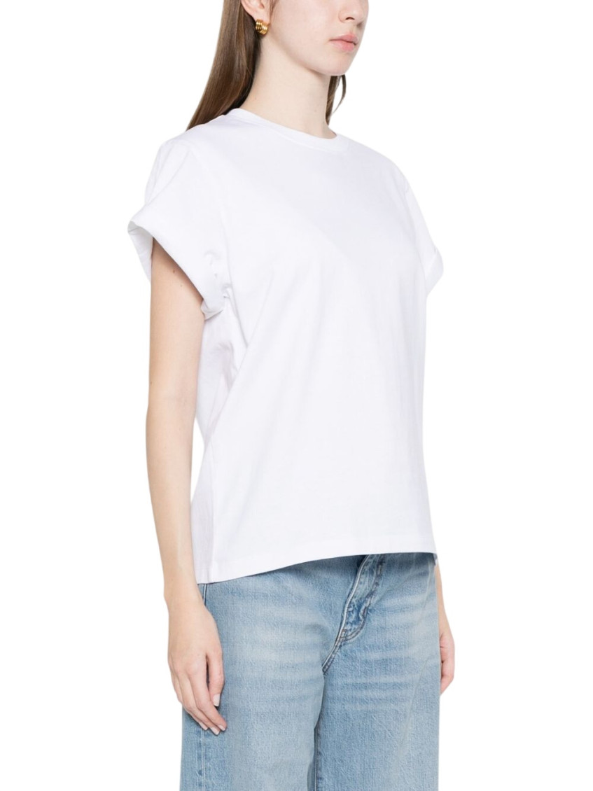 White Solid Crew Neck T-Shirt