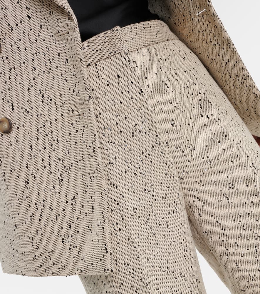 Laski hemp-blend wide-leg pants