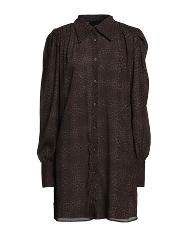 Woman Mini dress Dark brown