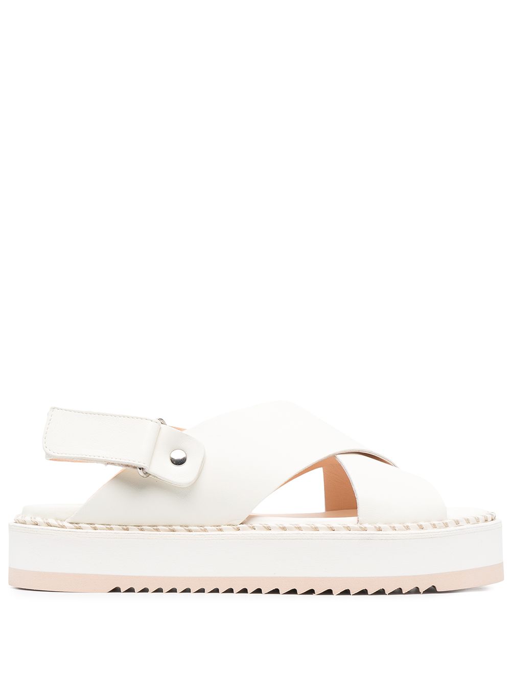 Marta criss-cross sandals - White