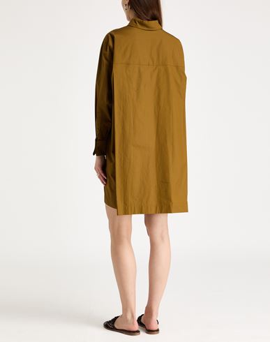 Woman Mini dress Military green Size 2 Cotton