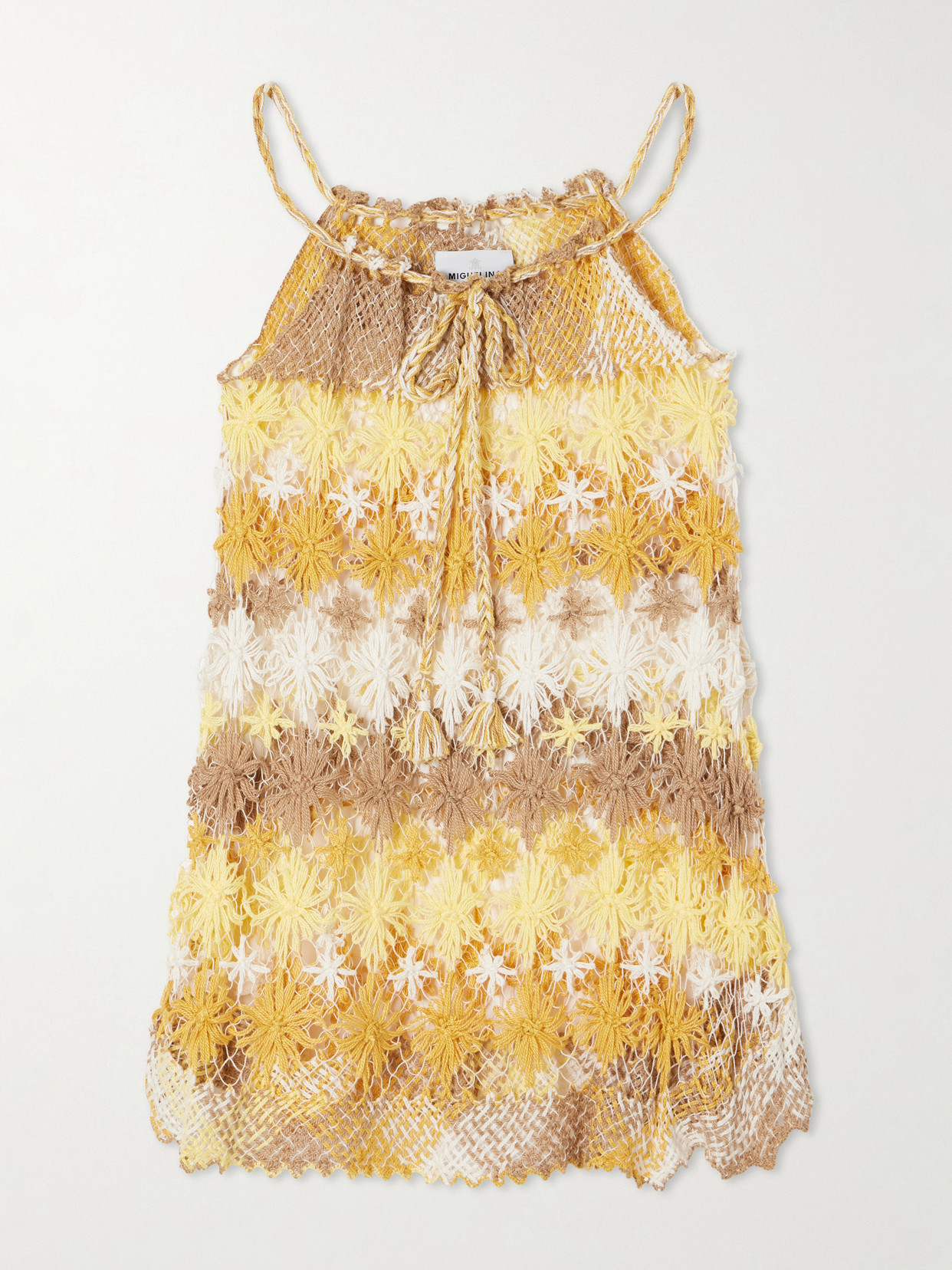 Eloisa Cotton Lace Coverup - Yellow