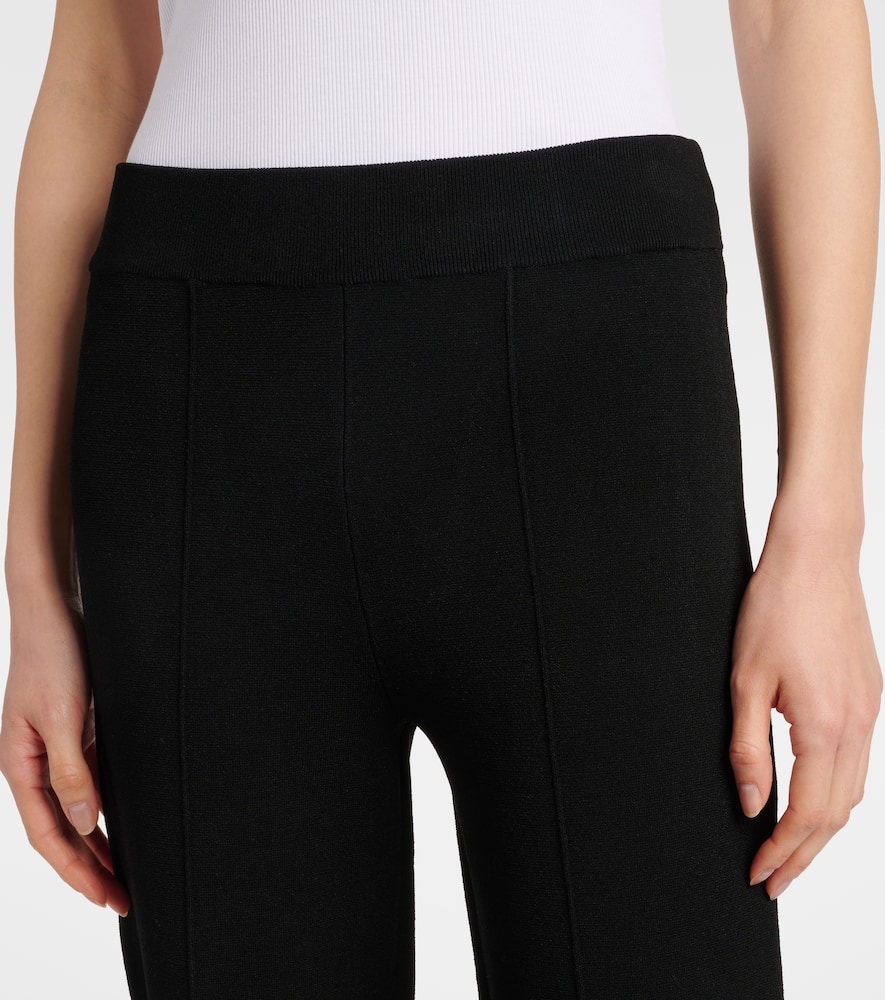 High-rise flared pants