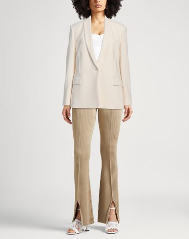Theory Woman Blazer Beige Size 4 Triacetate, Polyester