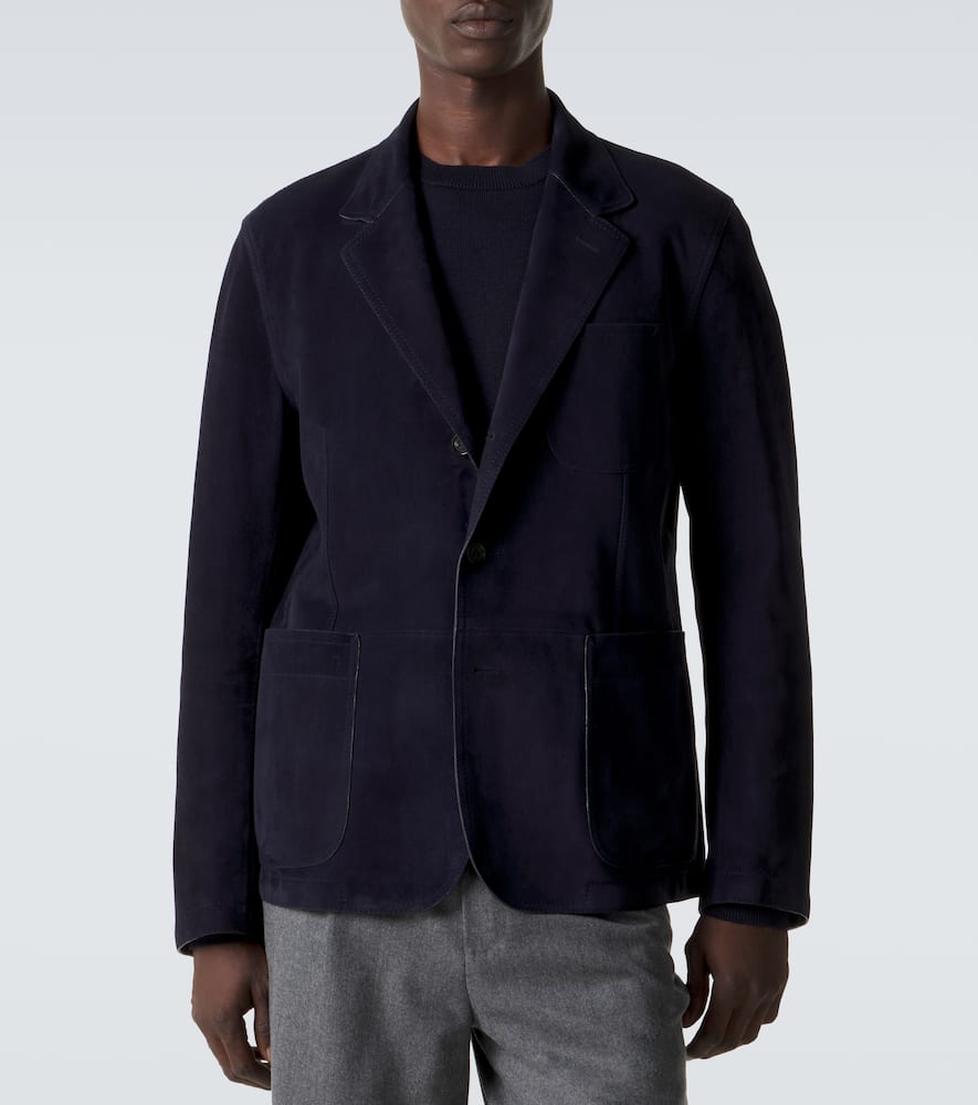 Suede blazer