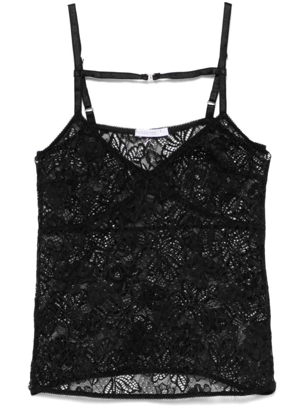 Lace tank top - Black