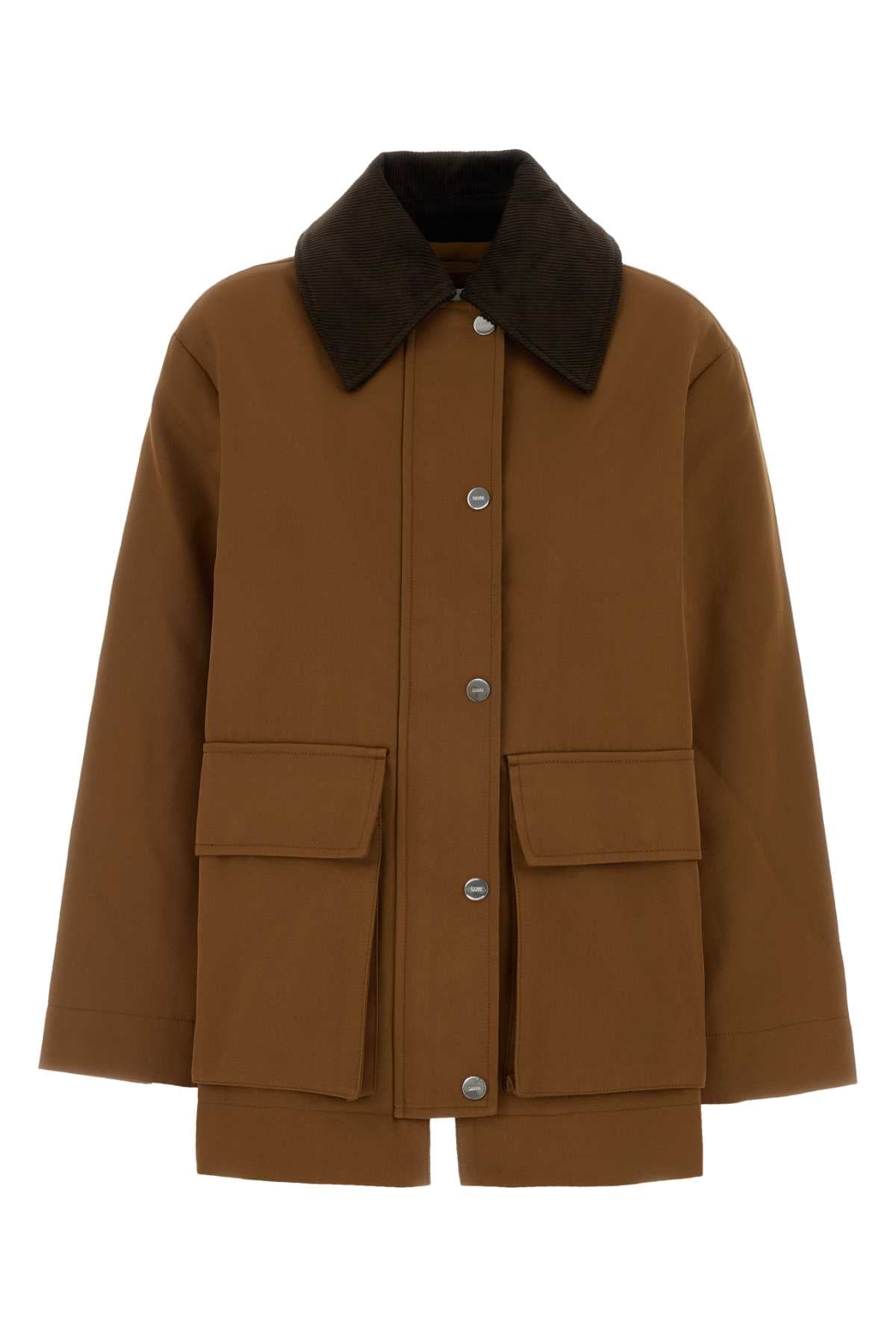 Twill Jacket — Brown