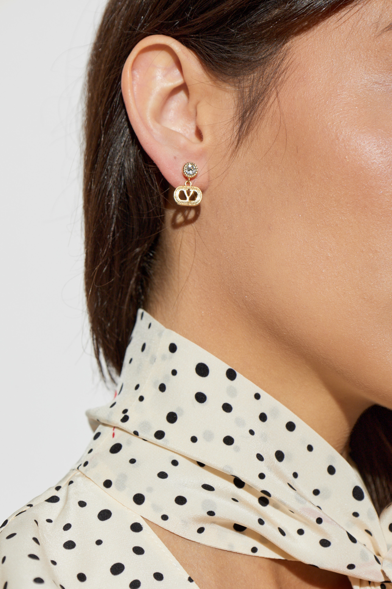 Earrings With Swarovski Crystals, Women's, Gold