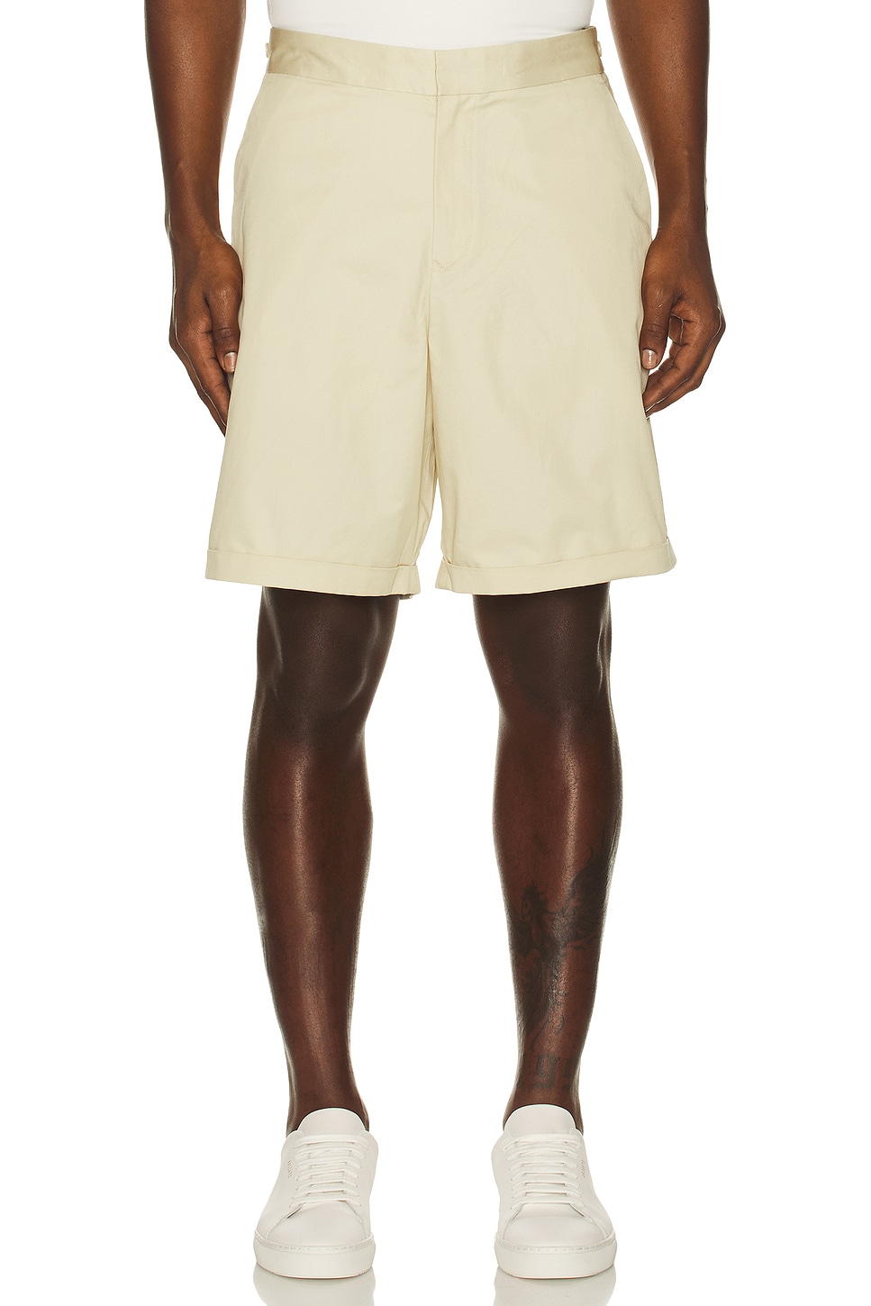 Fred Perry Twill Shorts in Oatmeal - Cream. 32 also