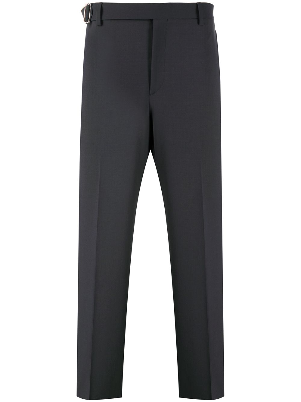 Tailored straight-leg trousers - Black