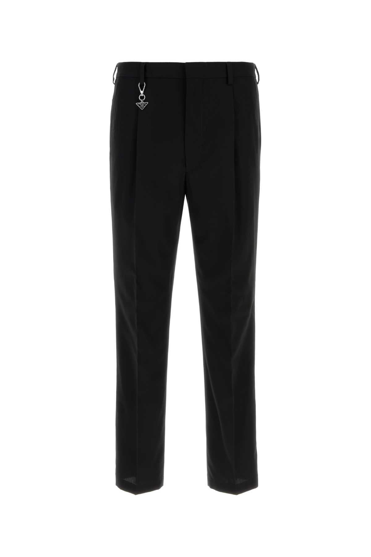 Cotton Trousers — Black