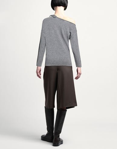 Woman Sweater Grey Size L Virgin Wool