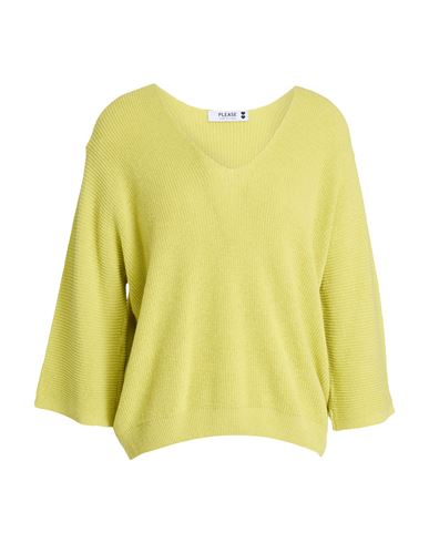 Woman Sweater Lime green Size ONESIZE Cotton, Acrylic
