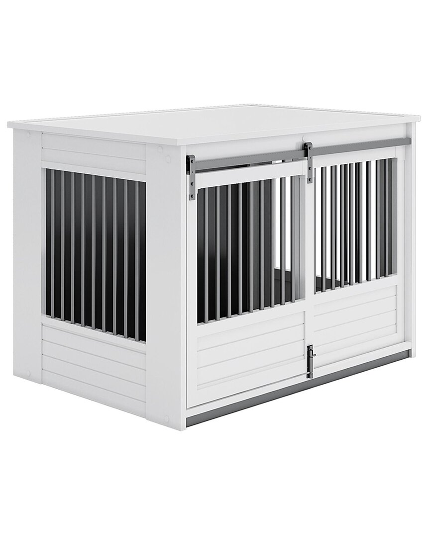 New Age Pet Ecoflex Barn Door Dog Crate End Table