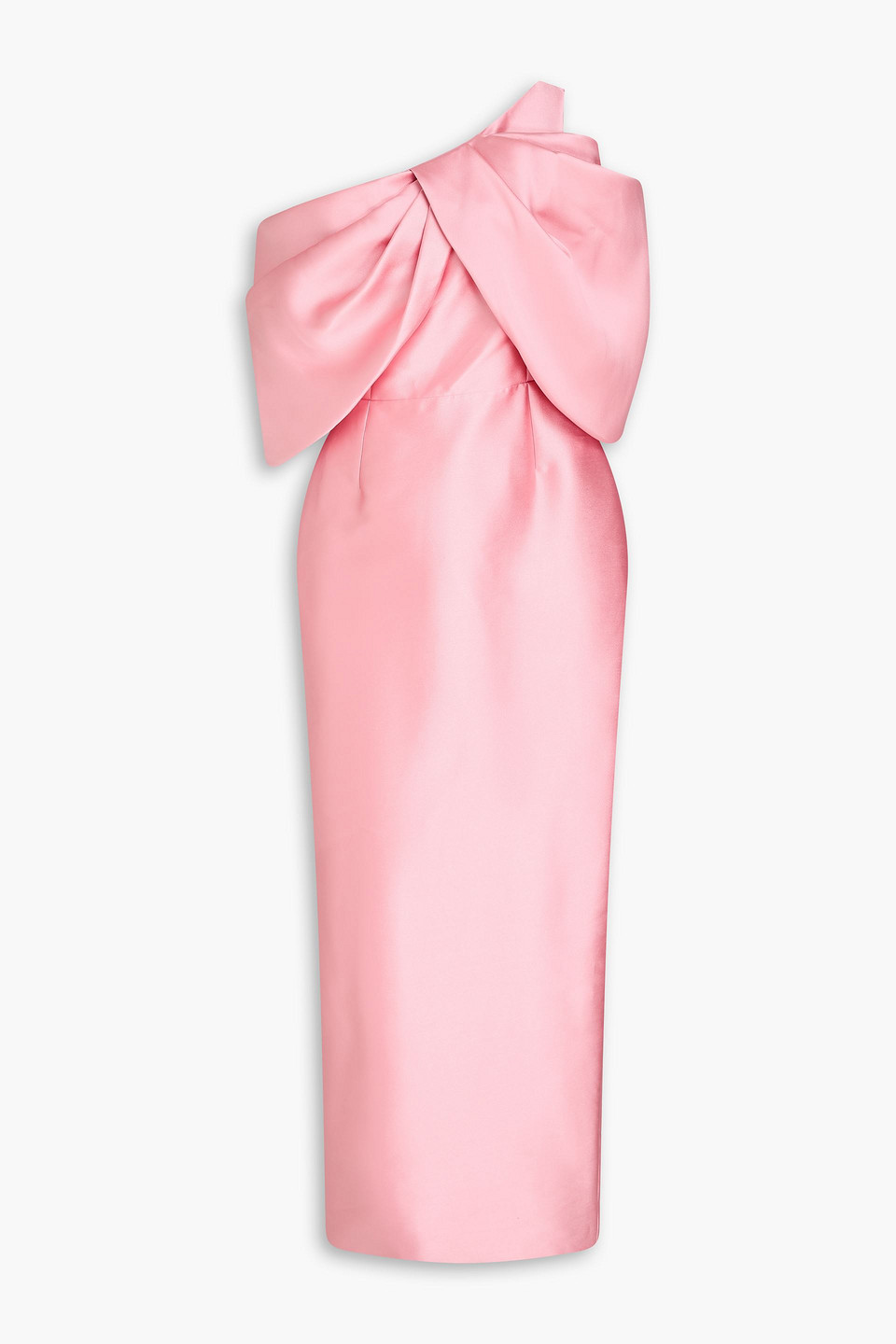 Davia bow-detailed mikado gown - Pink - UK/AU 8