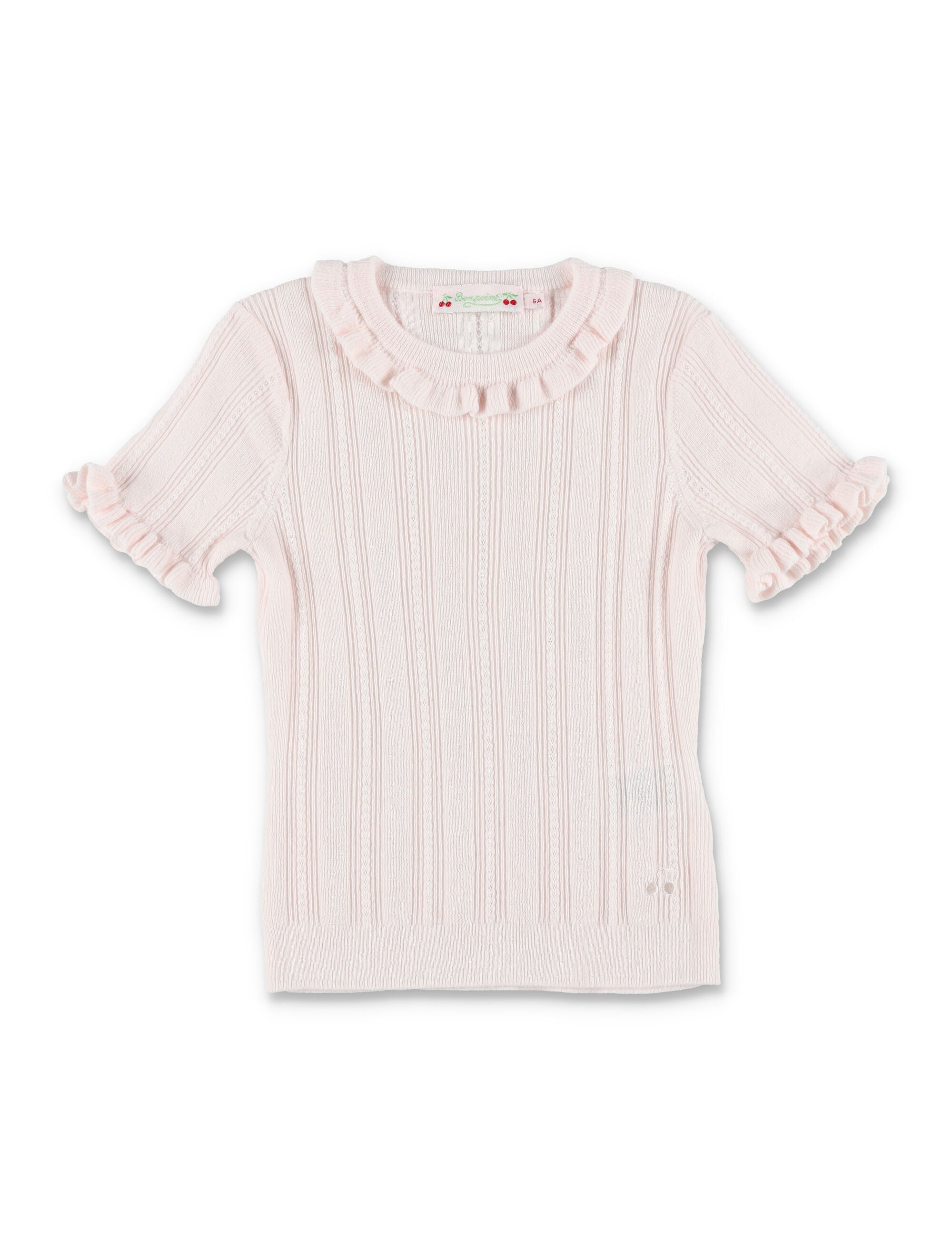 Mini Ruffled Neck Sweater for Girls