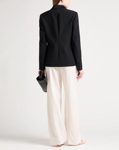 Woman Blazer Black Size 8 Polyester, Virgin Wool, Elastane