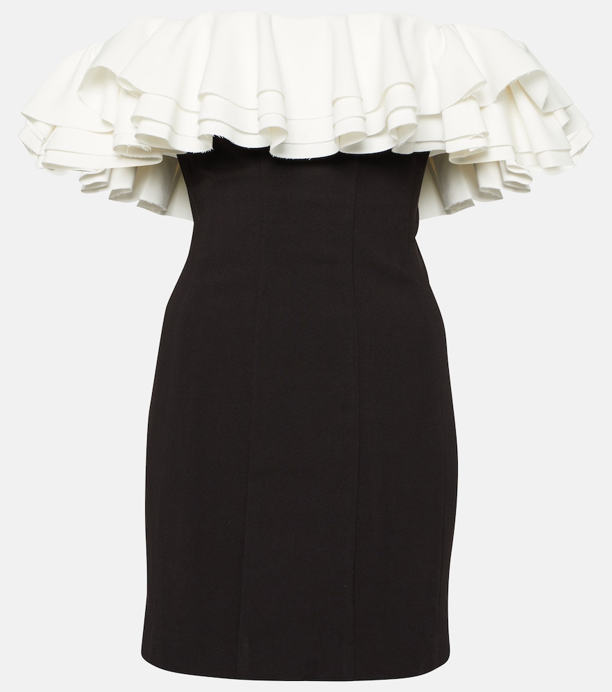 Kiara off-shoulder ruffled minidress