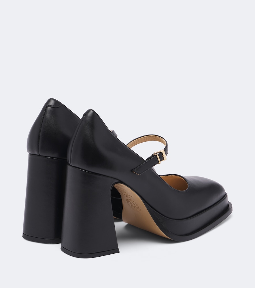 Casilda leather platform Mary Jane pumps
